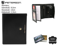 Portfel męski skórzany PTN 324.01 Black