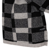 Large Men's Checkered Scarf Peterson PTN SA100-01 Black