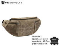 Leather bumbag PETERSON PTN 2507-HUN