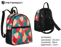 PETERSON PTN 0496 eco leather backpack