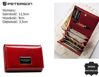 Portfel damski skórzany PTN PH30-1-SAF Red