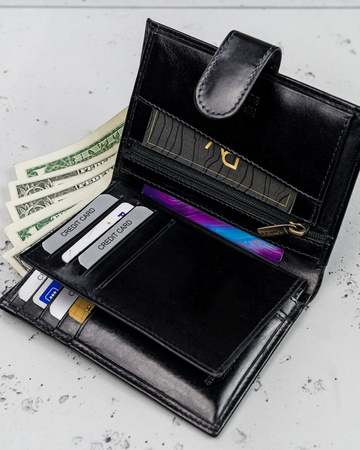 Portfel męski skórzany N74L-RVT BLACK