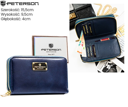 Portfel damski eko PTN 007-SF7 Navy