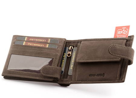 Leather wallet PTN 304Z 2-1-4 Hunter