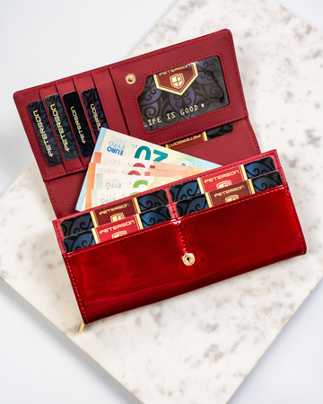 Portfel damski skórzany PTN PH20-1-SH Red