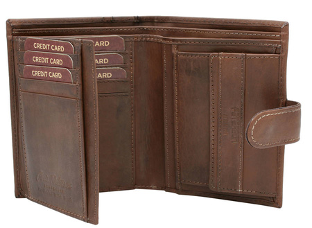 PTN N005L-PCA D.BROWN leather wallet