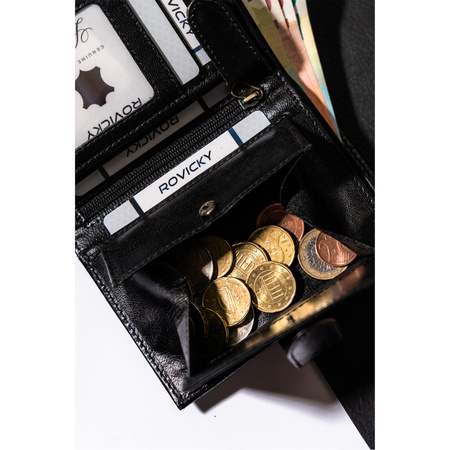 Portfel męski skórzany na blistrze 324L-GA-BL Black