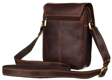 Torba skórzana PTN TB-012-COM COGNAC