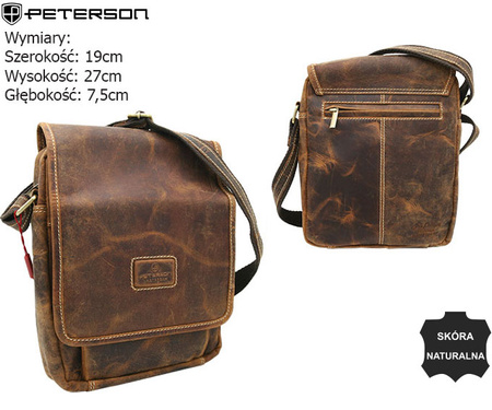 Torba skórzana PTN 015-TMH Tan