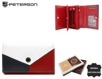 Portfel skórzany RFID PETERSON PTN RD-22-GCL-Y