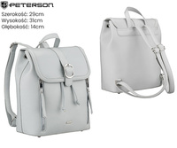 Plecak damki PU R-L61409 Gray