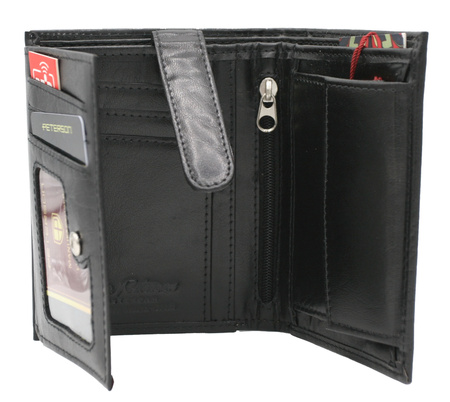 Portfel męski skórzany PTN 303-PR 2-1-1 Black