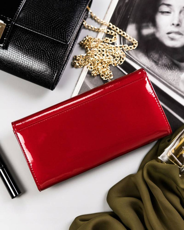 Portfel skórzany ROVICKY RH-27A-1-SAF Red