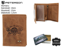PETERSON PTN N4C-CHM-02 RFID leather wallet