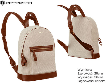 Plecak płócienny PTN CAN-05 Nat-Brown