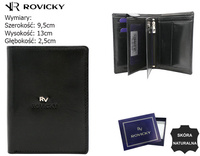 ROVICKY RV-75699-BCA RFID leather wallet