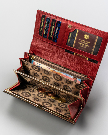 PTN leather wallet SM-467 Red