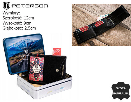 Portfel skórzany RFID Peterson PTN 304.01-5767