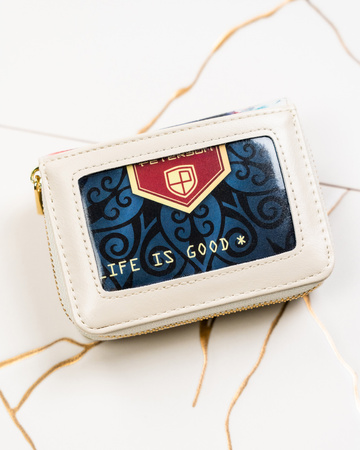 Portfel skóra + PU PTN PX33-PF2 Blue