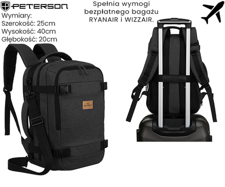 Plecak podróżny PTN SIKORKA Black