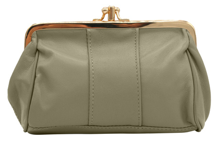 Portmonetka skórzana K09 Beige