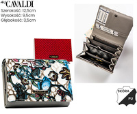 Leather & leatherette wallet RFID 4U CAVALDI PN30-BCF