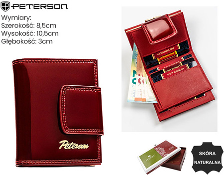 Portfel damski skórzany PTN BC-42329 Red