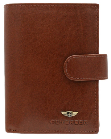 Three-Piece Gift Set: Men’s Leather Wallet, Cardholder and Keychain PETERSON PTN SET3-N4L-V