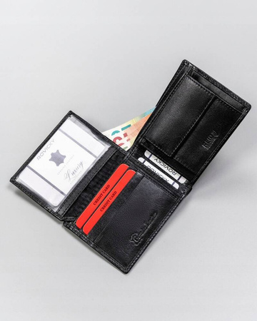 Men’s Gift Set: Leather Wallet and Keychain ROVICKY R-SET-M-N003-GVT