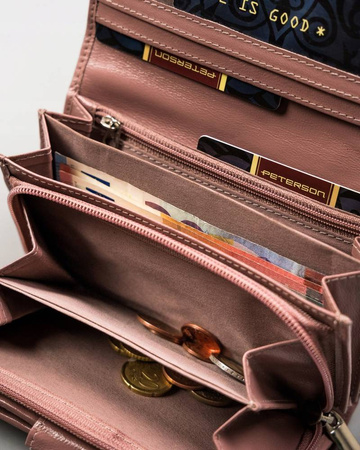PETERSON PTN RD-21-GCL-Y RFID leather wallet