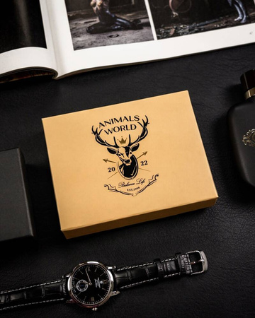 Męski portfel z naturalnej skóry nubukowej dla wędkarzy RFID N4-CHM-FISH Cognac