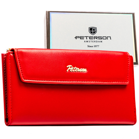 Portfel damski skórzany PTN 76112-BFBC Red