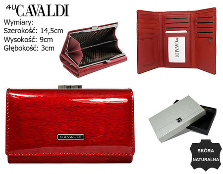 Portfel damski skórzany H23-1-SH9 Red