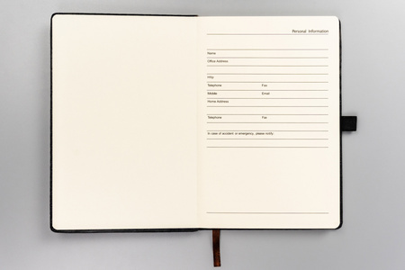 Notes w linie A5 Black