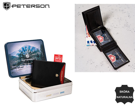 PETERSON PTN 366.01 2-1-1 RFID leather wallet