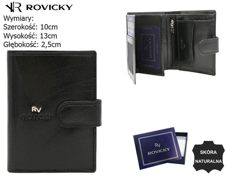 ROVICKY RFID leather wallet RV-7680272-9-BCA