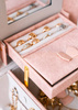 Pink Jewelry Box with Flower Decoration Peterson PTN SZK-01