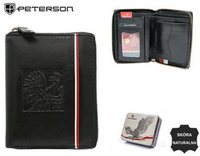 Peterson leather wallet PTN 340P-02 BLACK