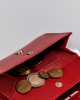 Women's leather wallet R-RD-38-GCL Red