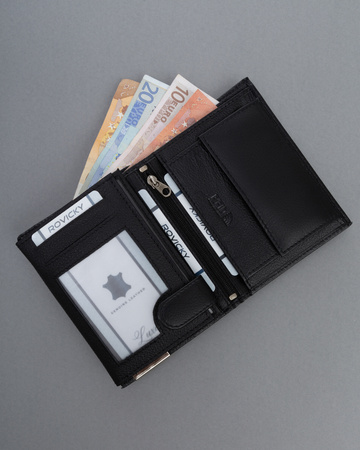 Portfel męski skórzany N4-P-PDM-BL Black