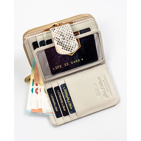 Portfel damski skórzany PTN 425214-SFL Beige