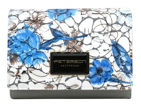 Portfel damski skóra+PU PH30-LFL Blue