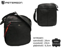 Leather bag PETERSON PTN 216-CMI
