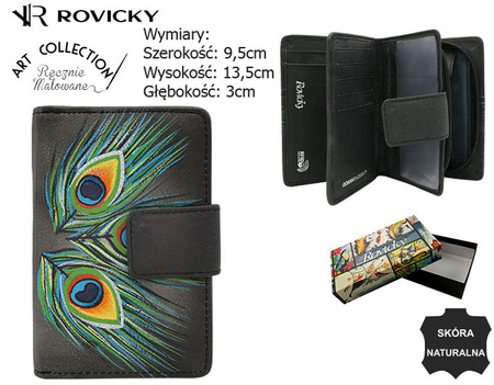 Women's leather wallet R-N109-ART