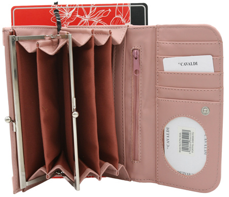 Portfel damski PU K-PAL-1B Pink