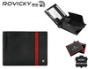 Portfel męski skórzany N61-RVTP-3036 Black-Red