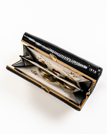 Portfel damski skórzany RH-23-1-RS Black