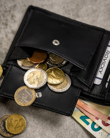 Dwuczęściowy zestaw prezentowy: portfel męski i brelok ze skóry eko R-SET-M-N003-PUN