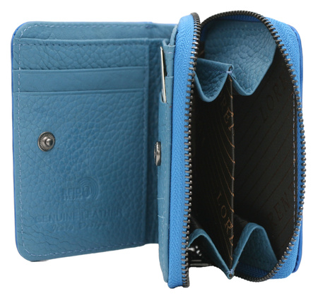 Portfel damski skórzany 5157-WAV Navy