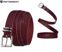 Pasek damski wąski PTN STU-18S1 Burgund